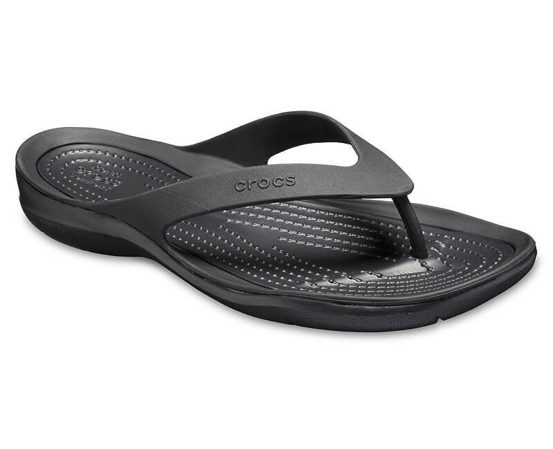 Crocs Women's Swiftwater Flip Flops Thongs - Black/Black