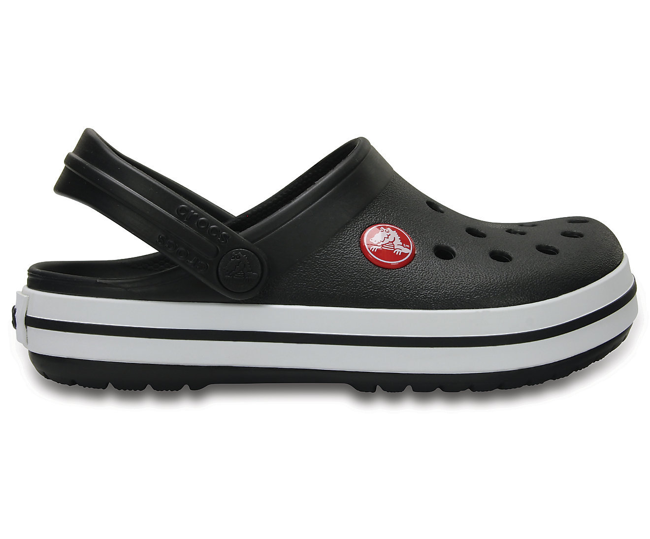 Crocs Kids Crocband Clog Shoes Iconic Sandals - Black