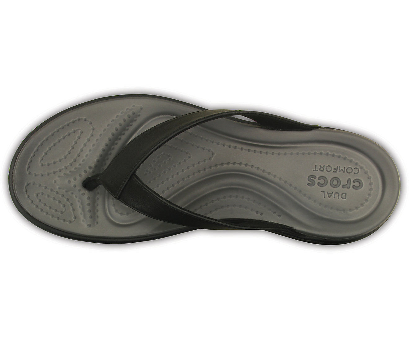 ladies black croc flip flops