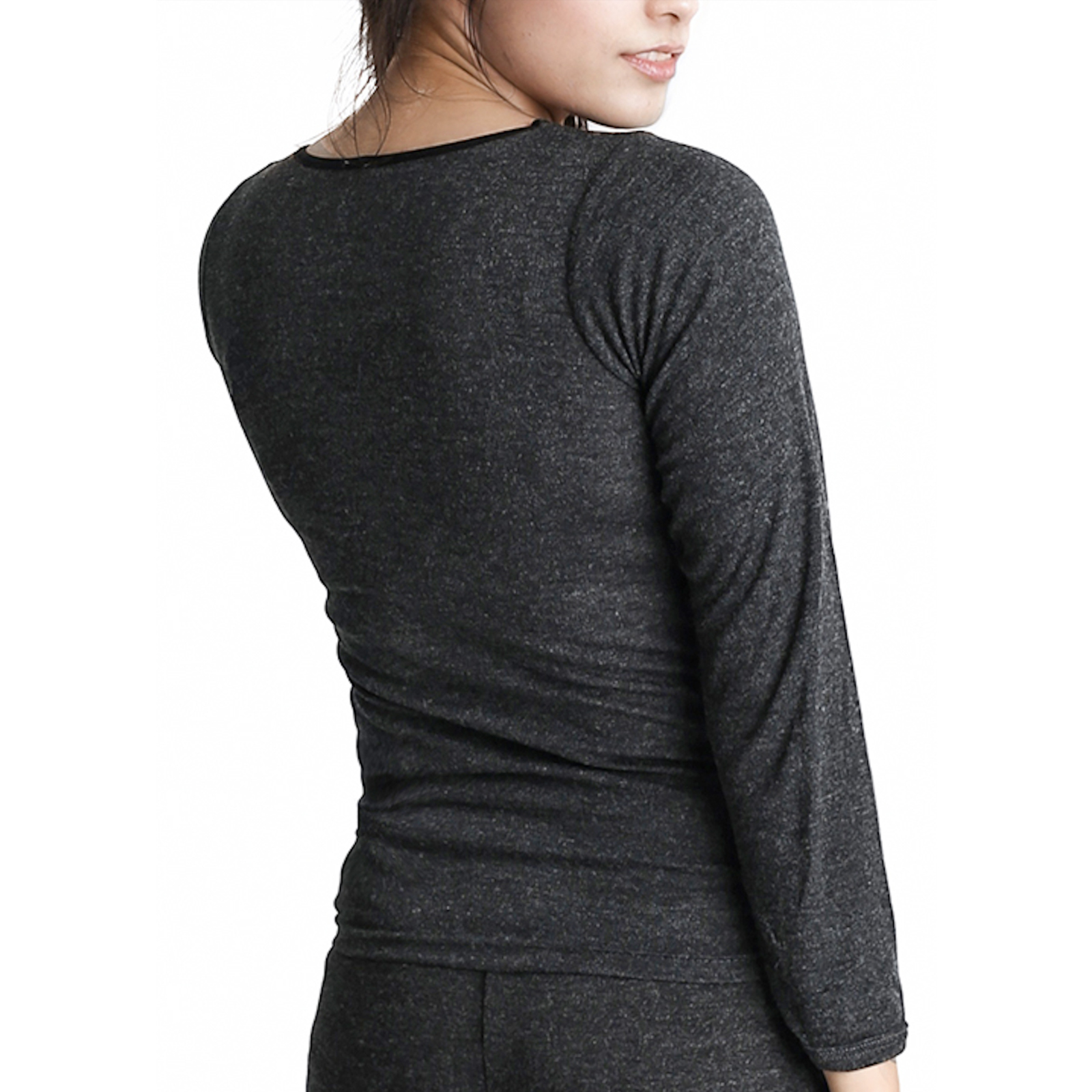 New Women's Thermal Spencer Underwear Short Long Sleeved Vest T