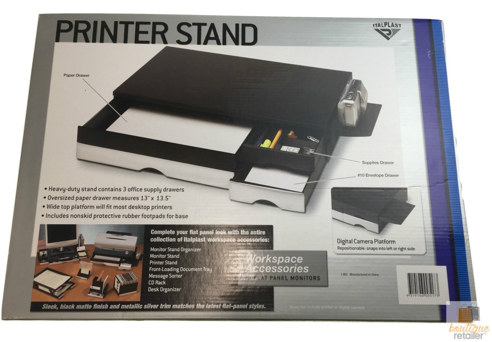 Heavy Duty Printer Stand Desktop Monitor Office Workspace