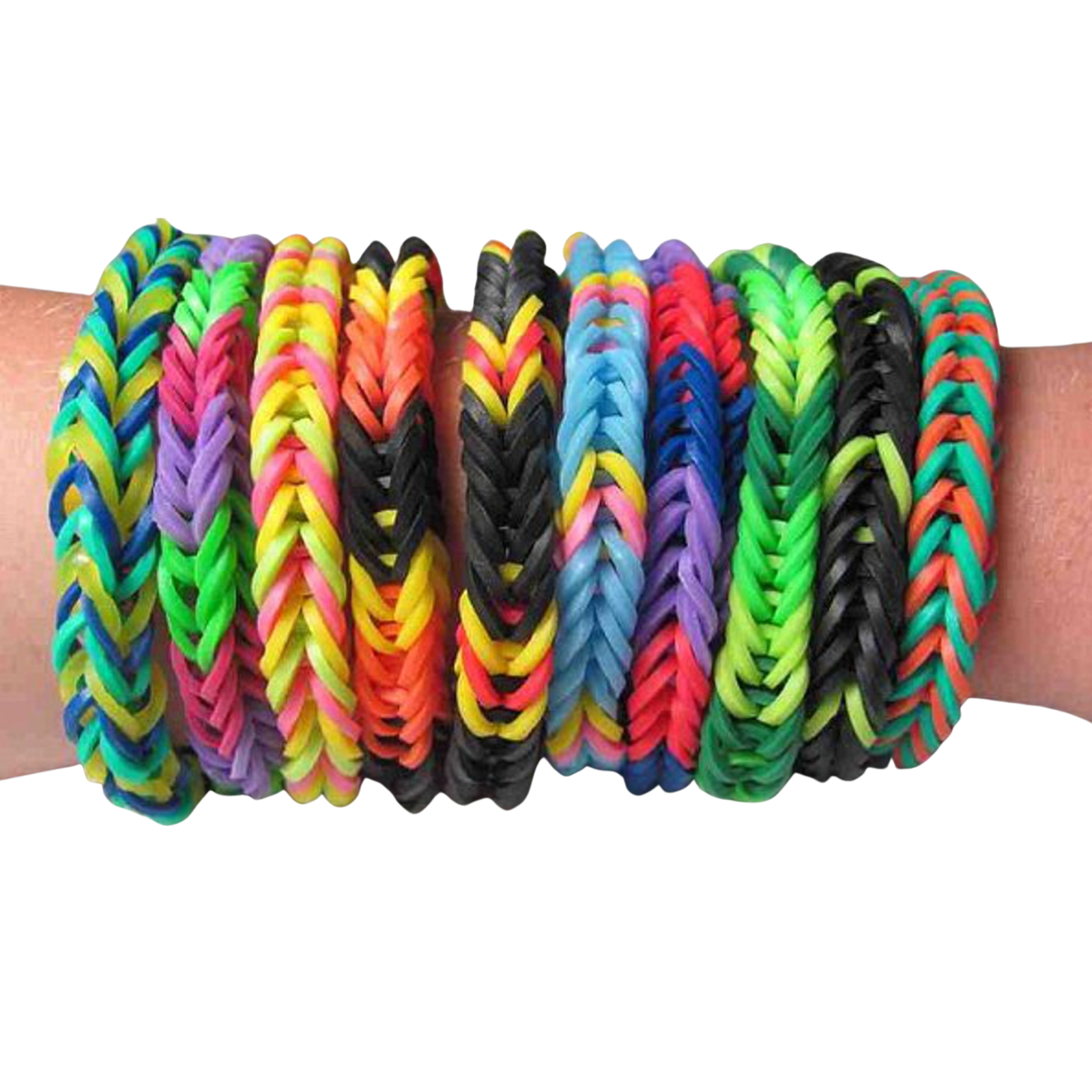 1200 LOOM BANDS Rubber Refill Kit DIY Magical Bracelet 48 S Clips 4 Hooks  Bandz