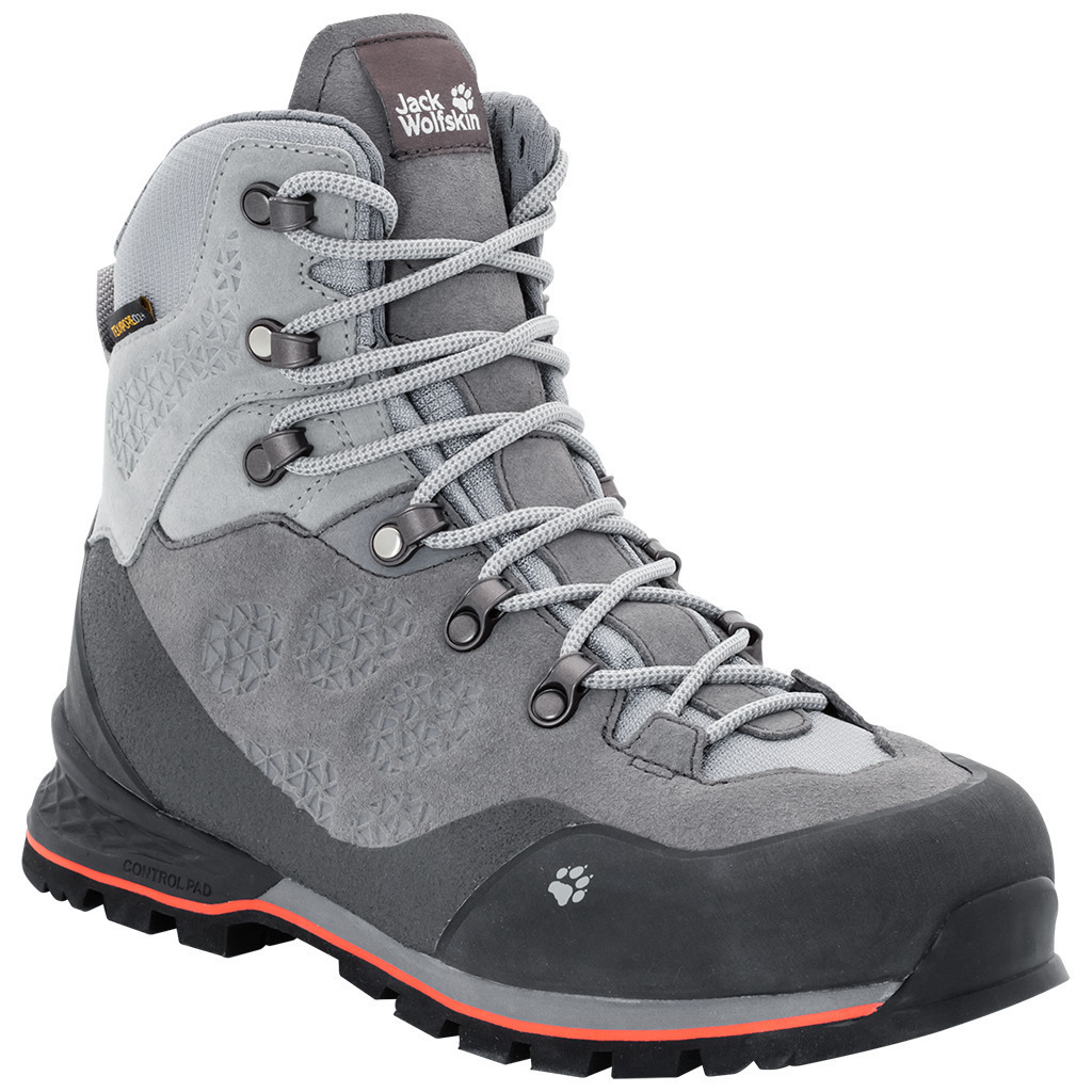 bagage Memo passage Jack Wolfskin Women's Boots Hiking Shoes Wilderness Texapore Mid - Tarmac  Grey | eBay
