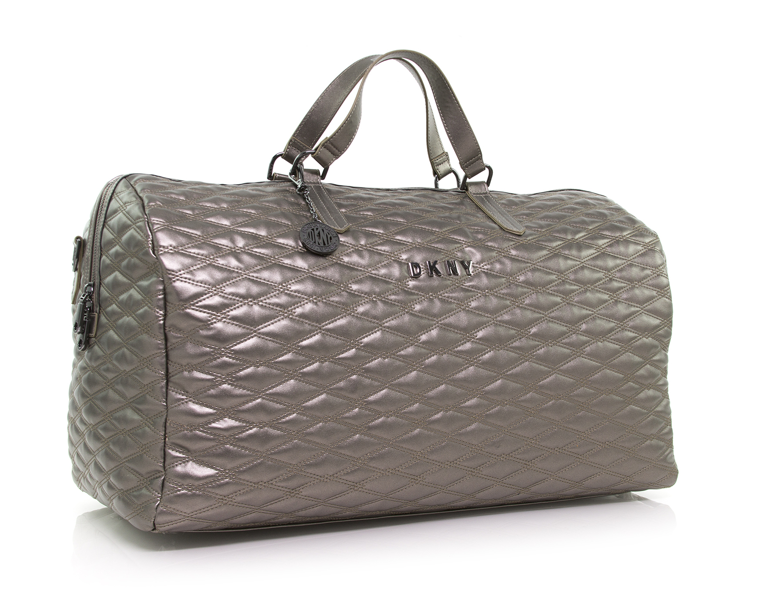 dkny quilted duffle bag