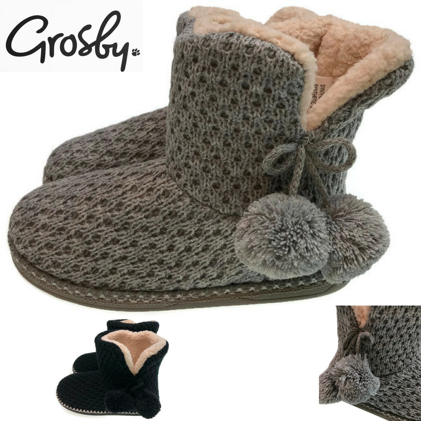 grosby slipper boots