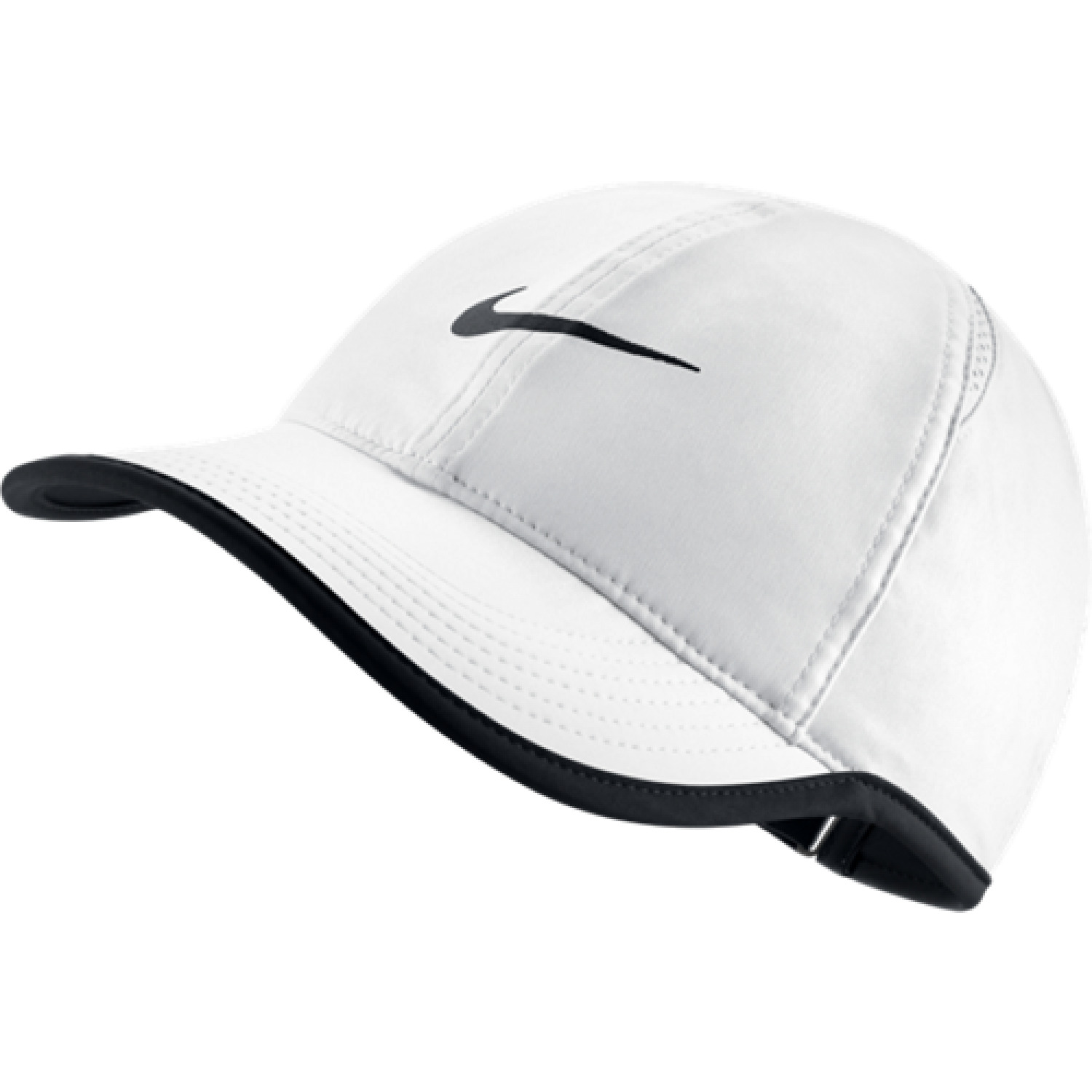 Nike Women's Featherlight Tennis Hat Cap Dri-Fit Sports Ladies - White/Black