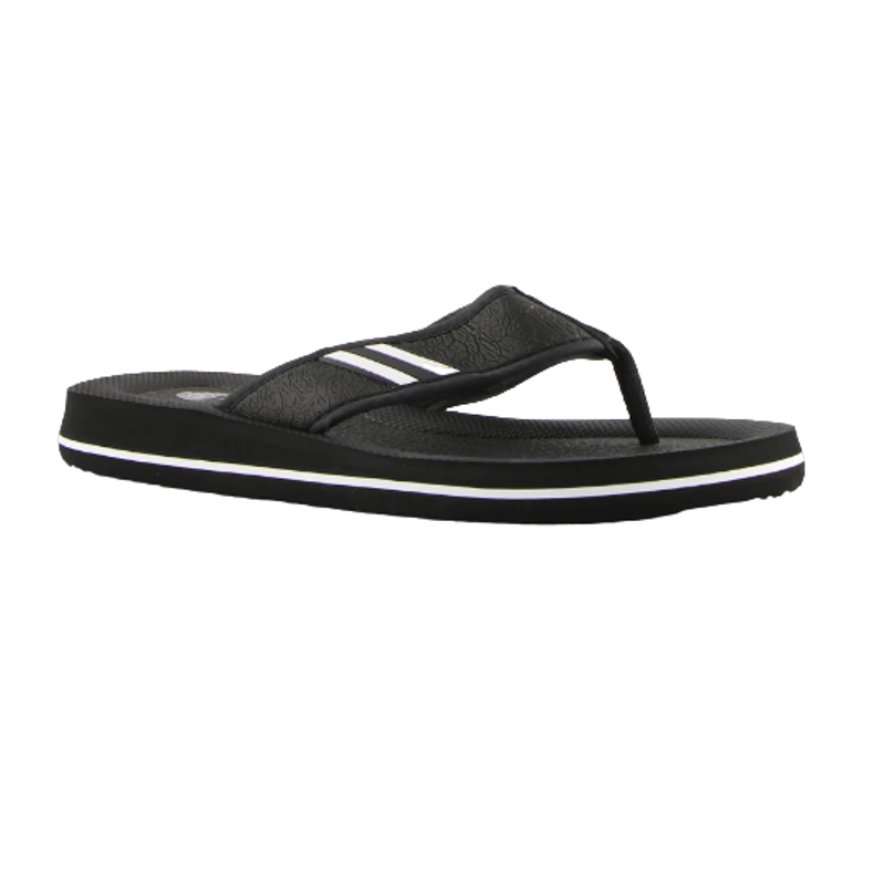 Lightning,Bolt Wilson Flip Flops Thongs Sandals Shoes - Black/White