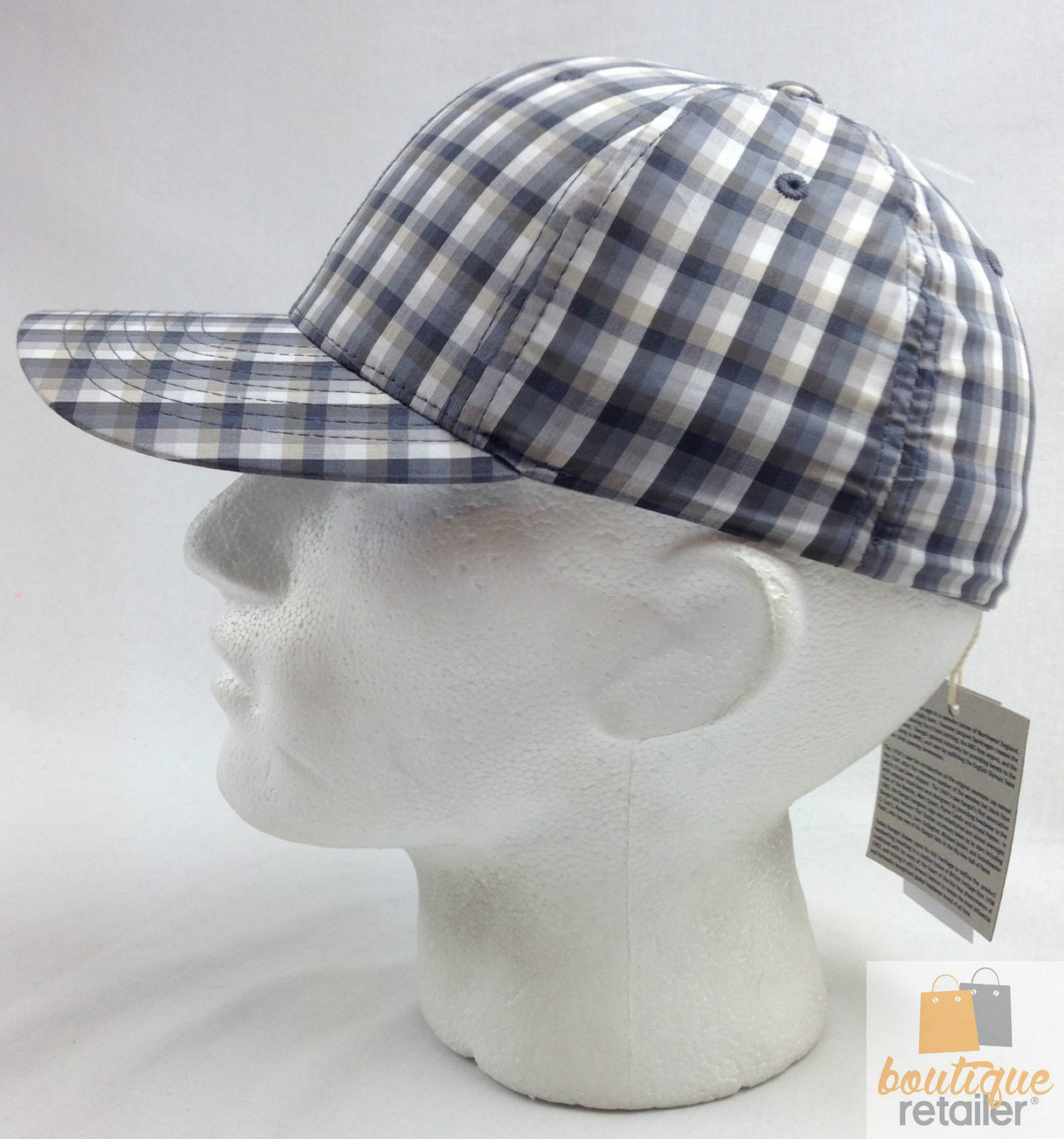 KANGOL Plaid Flexfit Baseball Cap K1361FA Mens Brimmed Cotton Hat