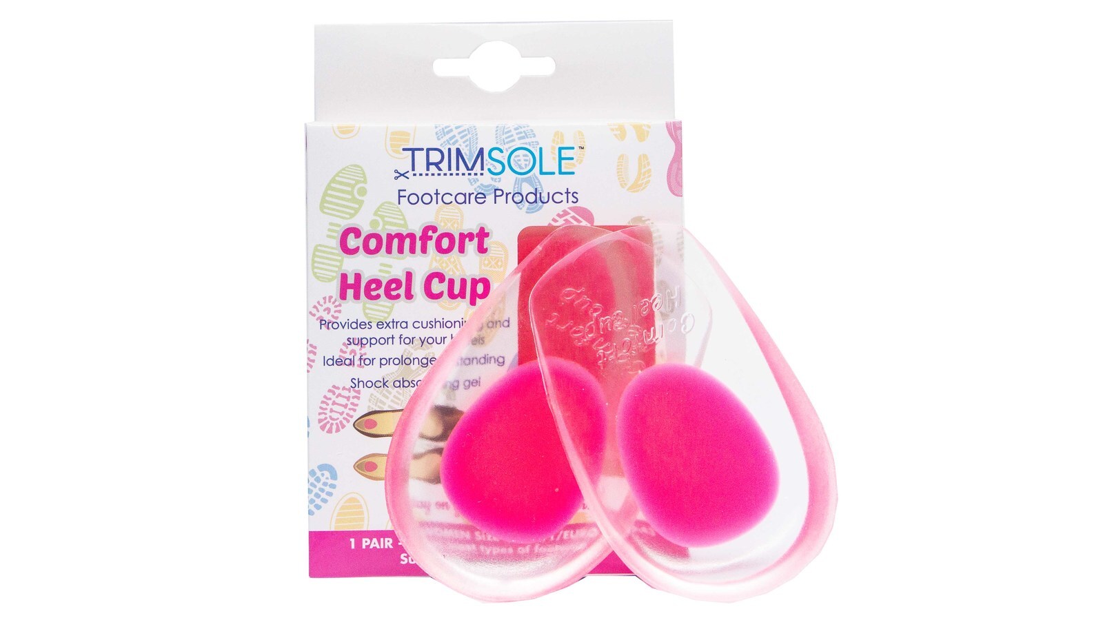 silicone gel comfort heel cups
