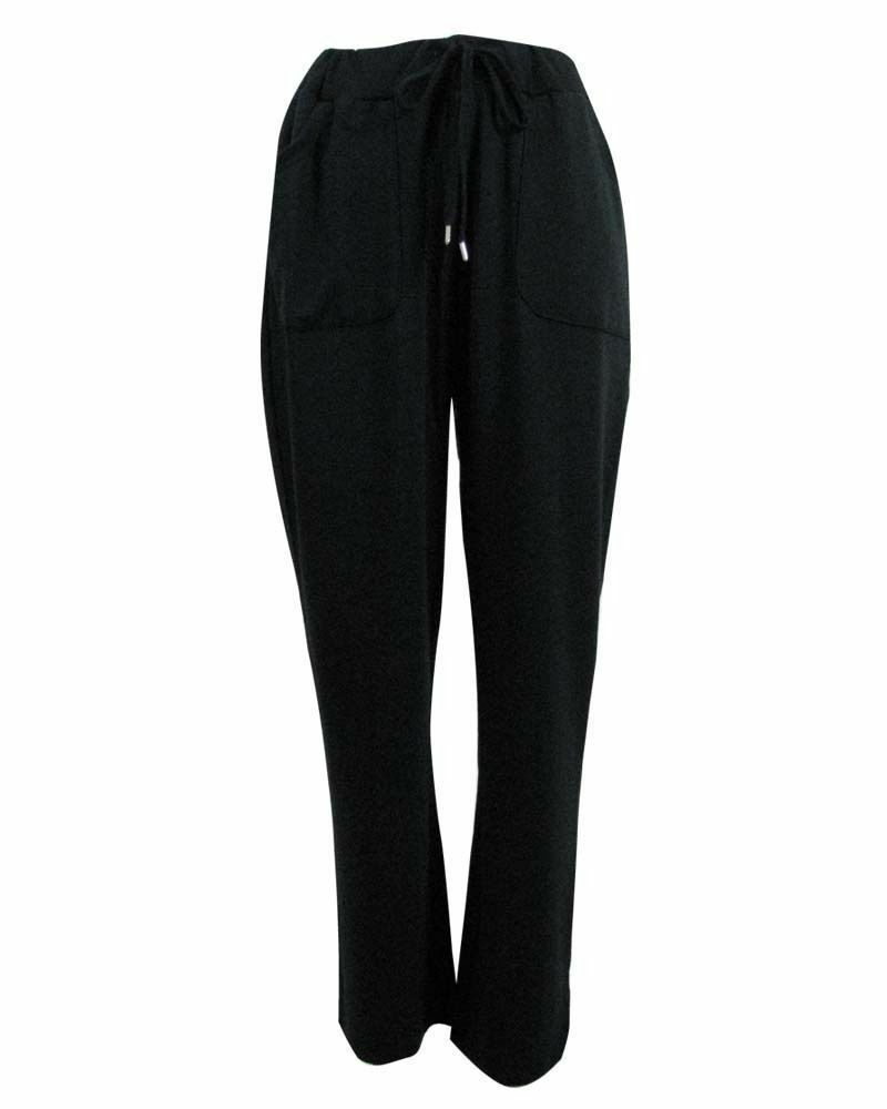 Women's PLUS SIZE TRACK PANTS Stretch King Bottoms Big Tall - Black | eBay