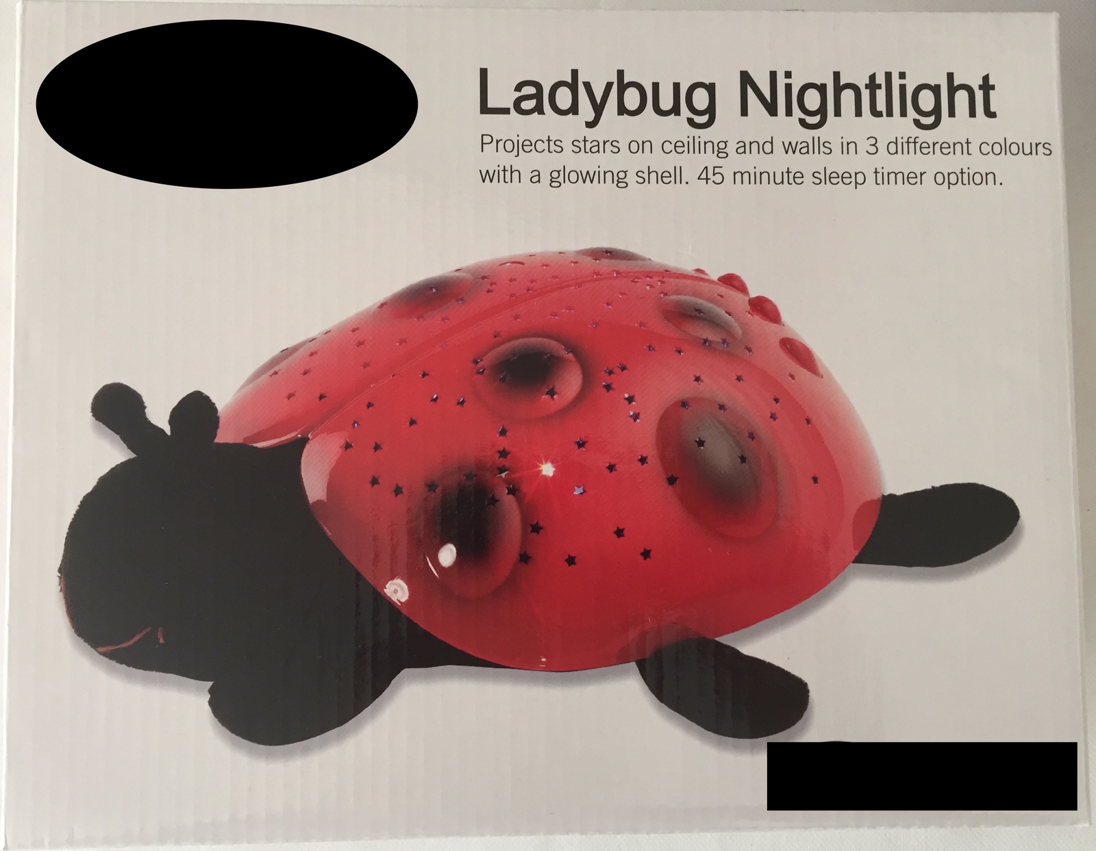 Red Ladybug Nightlight Childrens Bedroom Lighting Bedside Ladybird Kids Lamp