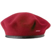 KANGOL Wool Monty Beret French Hat Military Cap in Red