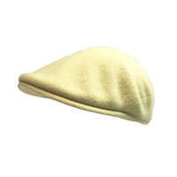 KANGOL 504 Wool Ivy Cap Mens Flat Hat 0258BC - Beige - L