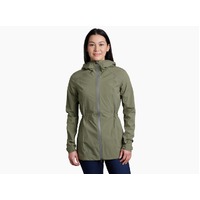 Kuh Womens Stretch Voyagr Jacket Lightweight Breathable Waterproof in Sage