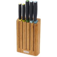 Joseph Joseph Elevate 5pcs Knife Set w/ Slimline Bamboo Storage Block