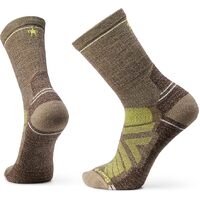 Smartwool Mens Merino Wool Blend Hike Light Cushion Crew Socks in Military Olive