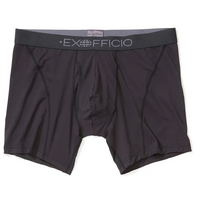 ExOfficio Men's Give-N-Go Sport 2.0 6 Inch Boxer Brief XL Black/Black