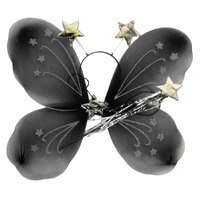 Girls Kids Angel Fairy Butterfly Wing Fancy Princess Costume Party Prop - Black