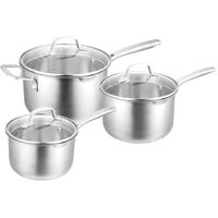 Pyrolux Stainless Steel Radius 85 Saucepan 3-Piece Set