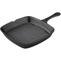 Pyrolux Pyrocast Square Grill Pan Heavy Duty Cast Iron Square Griddle Pan Cooking Frying Skillet Pan