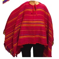 DELUXE MEXICAN PONCHO Spanish Costume Wild West Cowboy Party Bandit