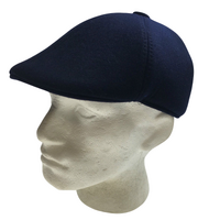 MENS NEWSBOY HAT Cabbie Gatsby 20s Ivy Cap Flat Driving Sun Flat Plain - Navy