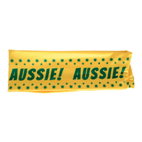 Australia Flag Headband Tennis Cricket Australia Day Aussie Costume in Green/Gold