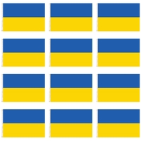 12x Ukraine Country Flag Ukrainian Heavy Duty with Metal Eyelets - 150cm x 90cm