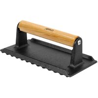 Avanti Cast Iron Rectangular Meat Press Burger BBQ Tool