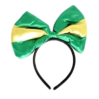 Green and Yellow Bow Headband – Australia Day & Sports Event Accessory