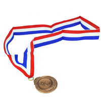 3rd METAL BRONZE WINNER MEDALS Sports Day School 46cm Ribbon