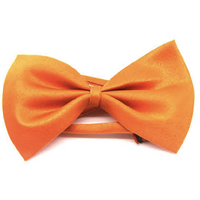 Mens BOW TIE Wedding Tuxedo  Formal Bestman Necktie Classic Plain Party - Orange