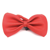 Mens BOW TIE Wedding Tuxedo  Formal Bestman Necktie Classic Plain Party - Red