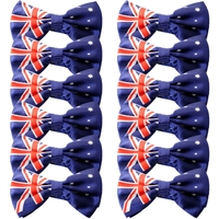 12x Australian Flag Bow Tie – Patriotic Accessory Australia Day