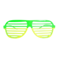 Green and Gold Lined Party Glasses – Australia Day & Sports Event Accessories