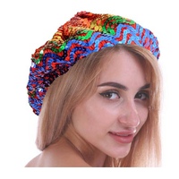 Rainbow Sequin French Beret Hat Gay LGBTQ Pride