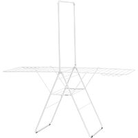 BRABANTIA 25m Hang On Drying Rack in White Drying Airing Rack Clothing Stand Adjustable 