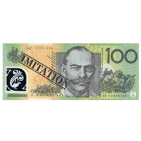 100 Dollar Australian Souvenir Note Pad Fake AUD Money - 1 Pack of 50 Sheets