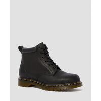 Dr. Martens 939 Ben Boots 6 Eye Mens Greasy Leather Shoes Leather Doc in Black