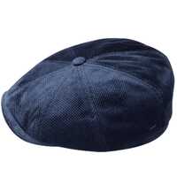 Bailey Mens Wyman Ivy Newsboy Flat Cap Hat - Navy