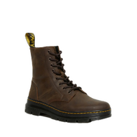 Dr. Martens Combs Leather 8 Eye Boots Shoes Combat in Crazy Horse Gaucho