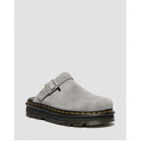 Dr. Martens ZebZag Suede Mule Sandals Slip On Shoes in Ultimate Grey