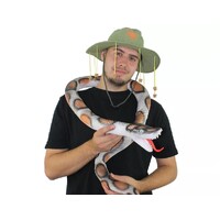 Giant Toy Snake 6FT Rubber Australia Jungle Python Adder Halloween Joke Prank