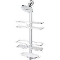 OXO 3 Tier Aluminium Shower Caddy Bath Rack Hanging Rust Proof 