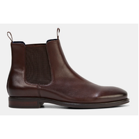 Julius Marlow Longreach Leather Chelsea Boots Shoes in Mocha