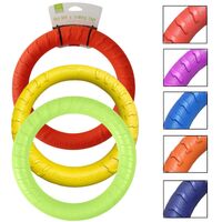 3x Medium 20cm Lightweight Dog Toy Chew Floating Training Ring for Chewers Pet