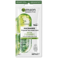 Garnier 15g Skin Active Ampoule Sheet Mask Kale/ Niacinamide