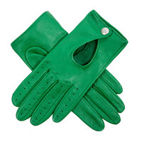 Dents Womenss Leather Driving Gloves in Emerald