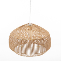 Solara Sphere Natural Hand-Woven Bamboo Cage Pendant Lamp Light