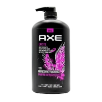 Axe 3in1 Body + Face + Hair Wash Excite Crisp Coconut & Black Pepper Scent 1L